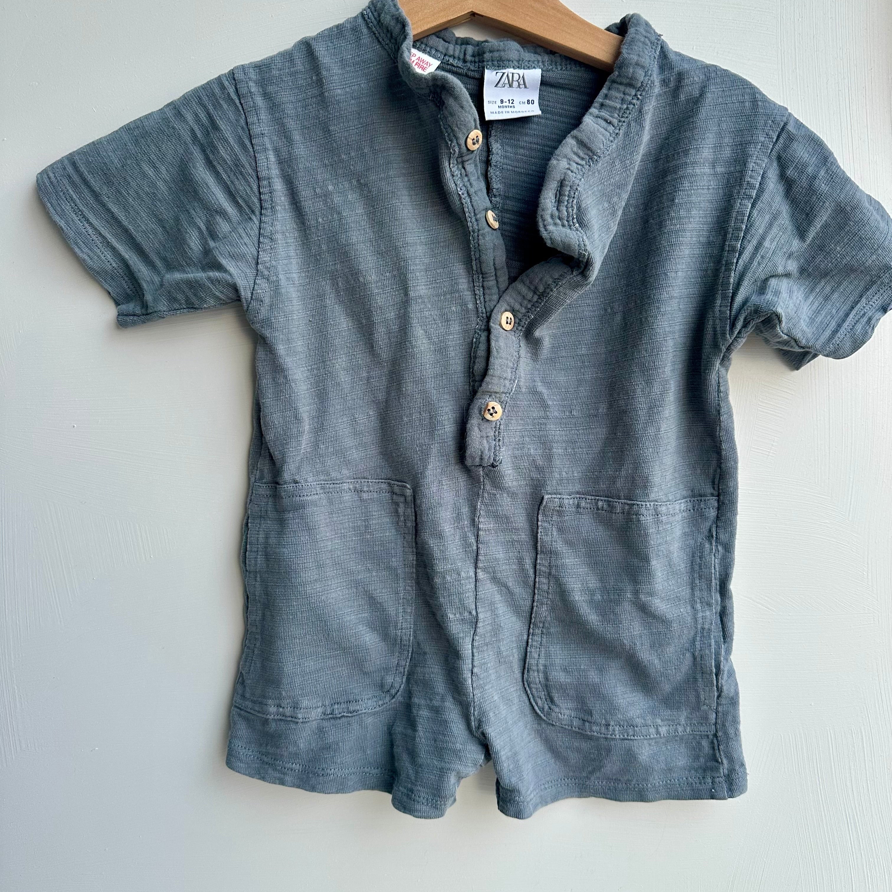 Jumpsuit gris Zara 9-12 mois | Seconde main