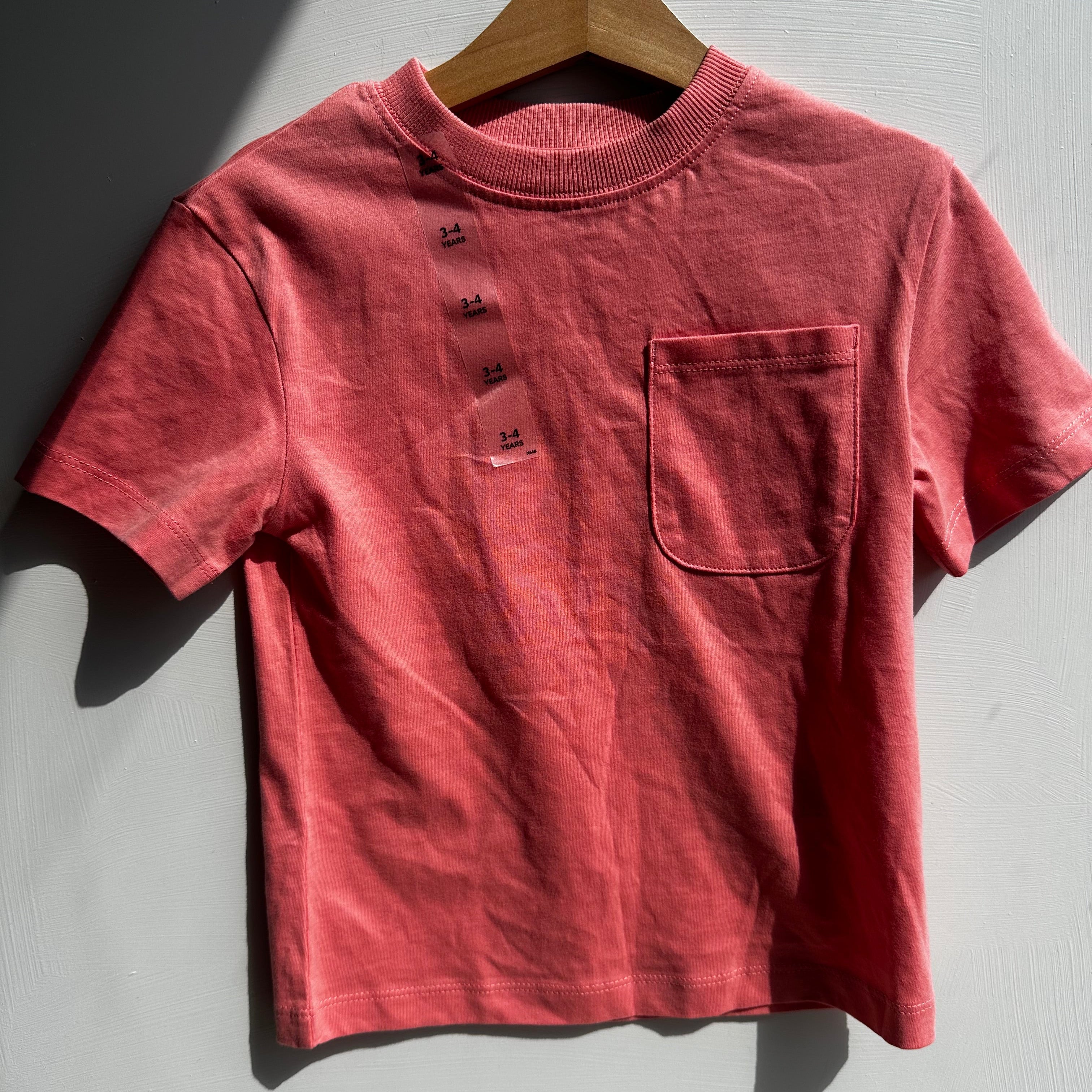 T-shirt rose saumon M&S 3-4 ans | Seconde main