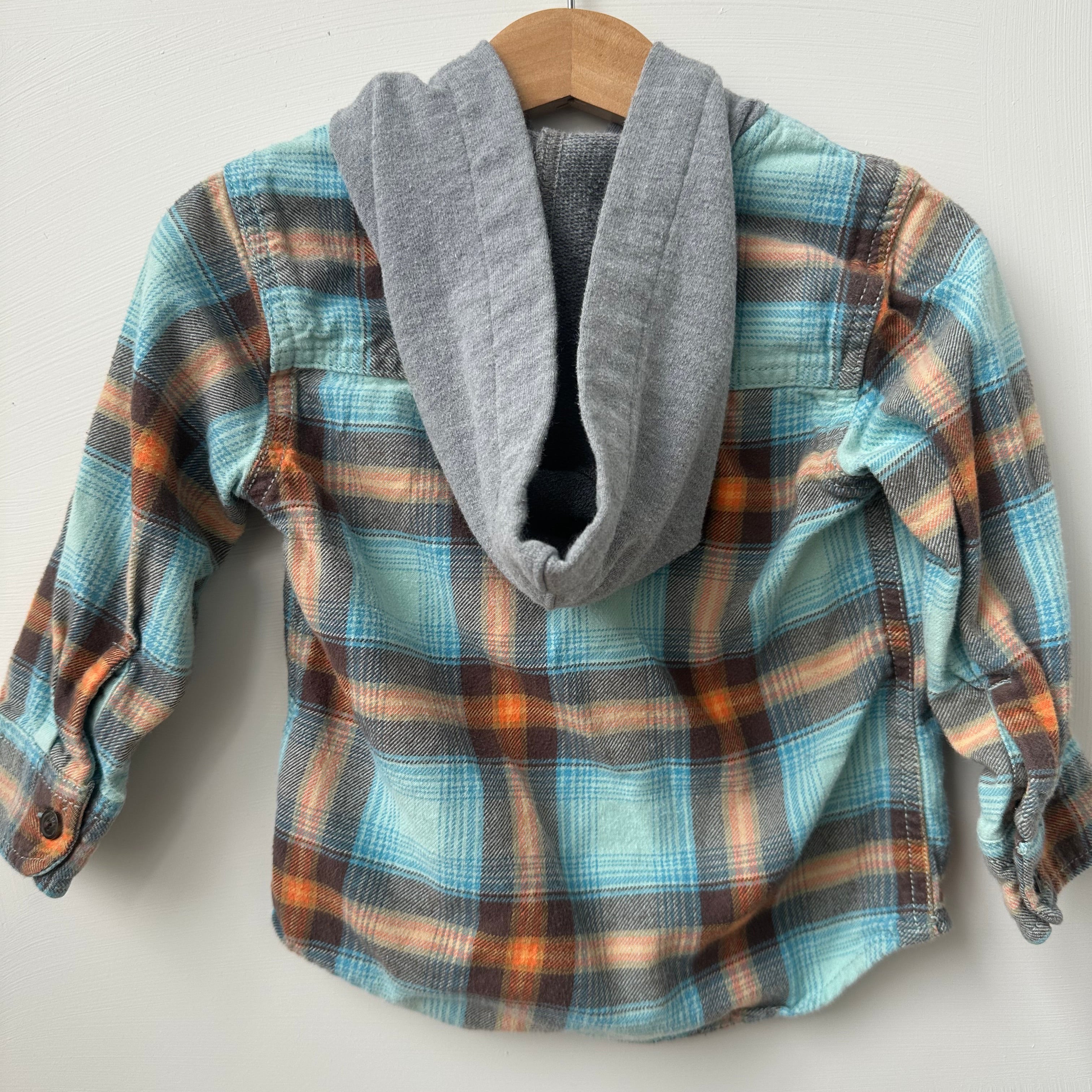 Chemise à carreaux et capuchon | Oshkosh | 2 ans