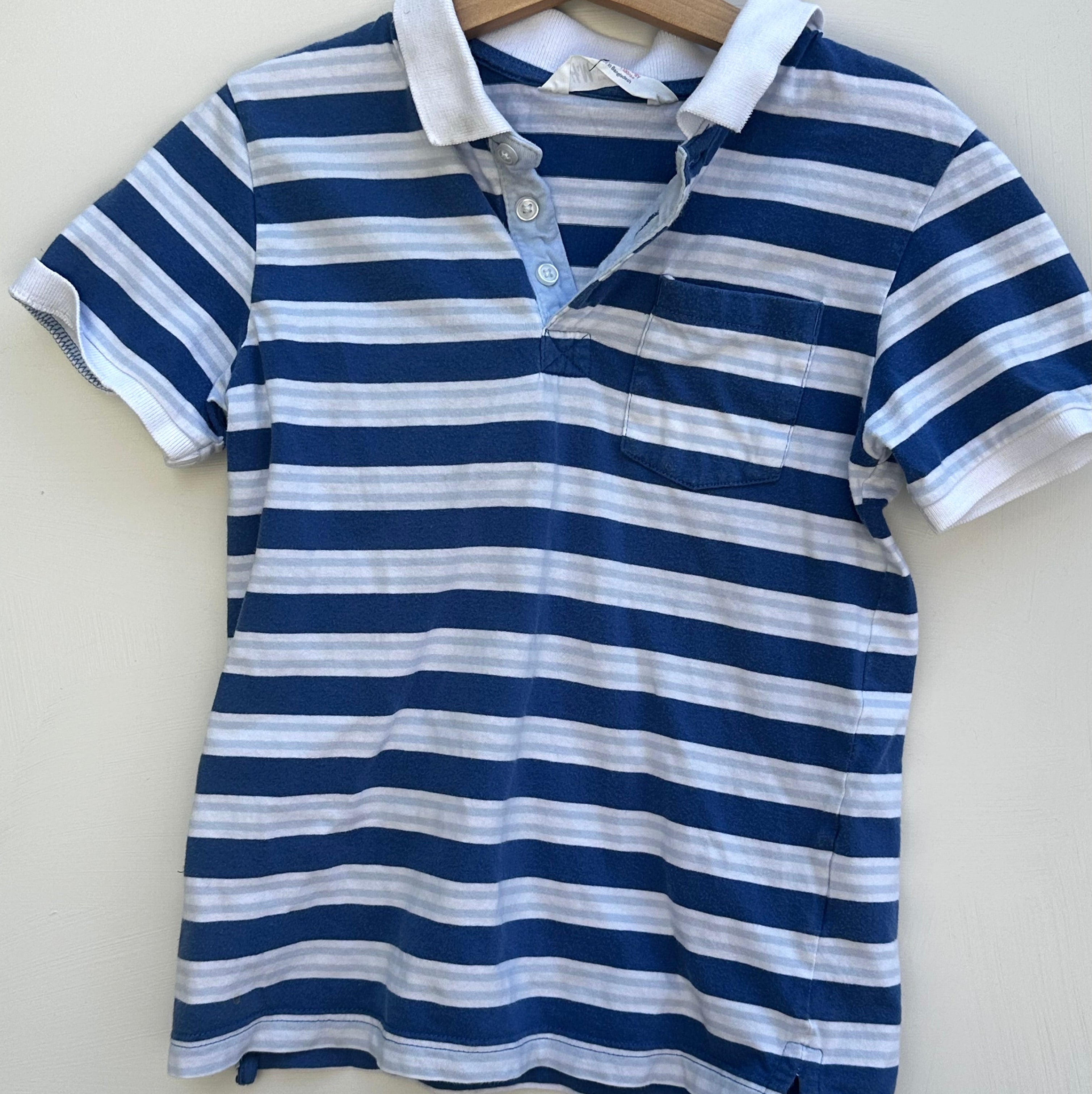 T-shirt ligné H&M 6-8 ans | Seconde main (mini imperfection)
