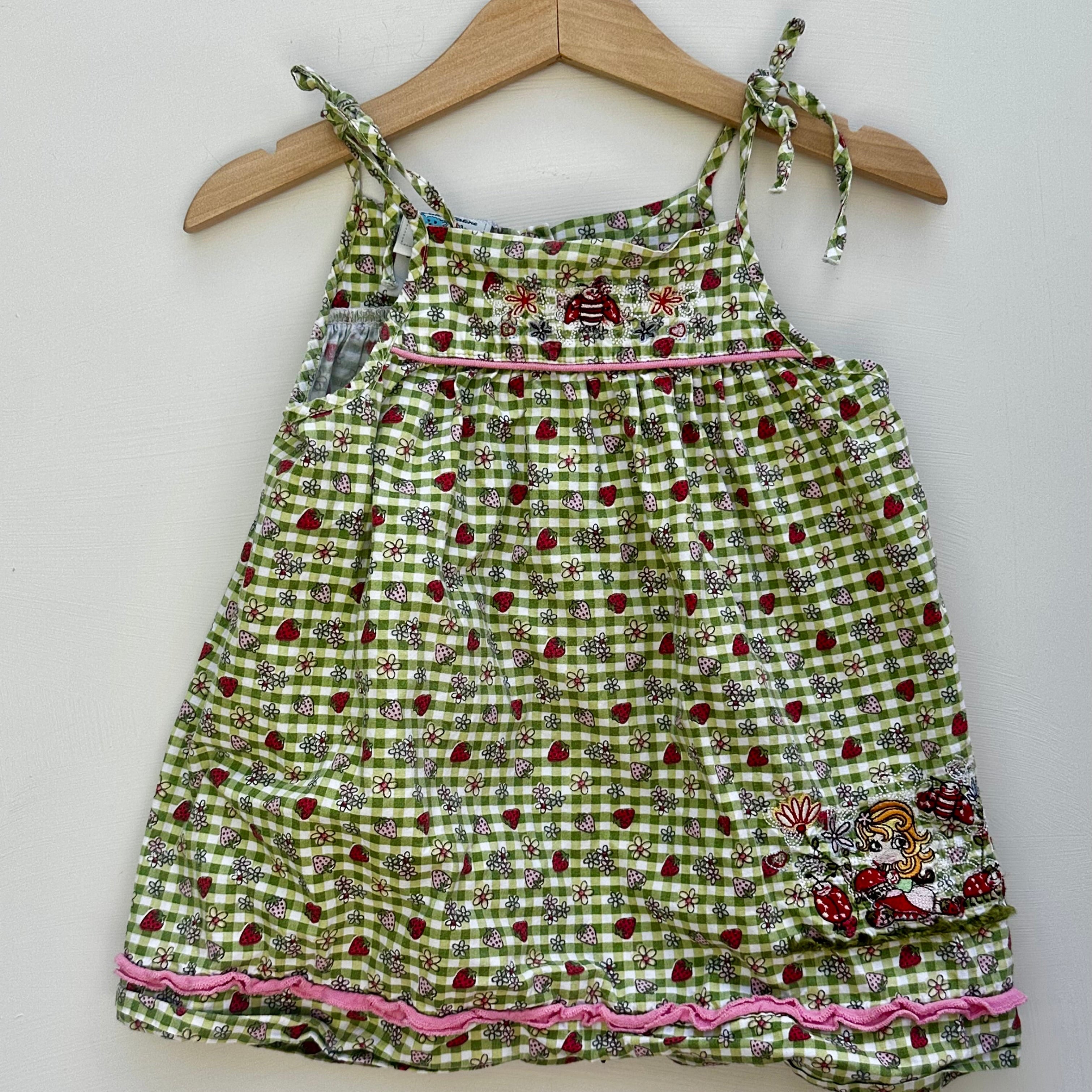 Robe fraises Vintage 24 mois | Seconde main