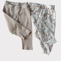 Duo de pantalons rose | Divers | 12 mois