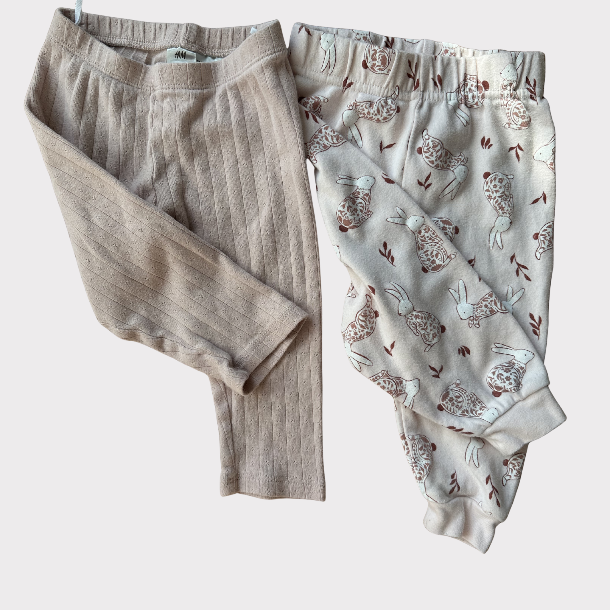 Duo de pantalons rose | Divers | 12 mois