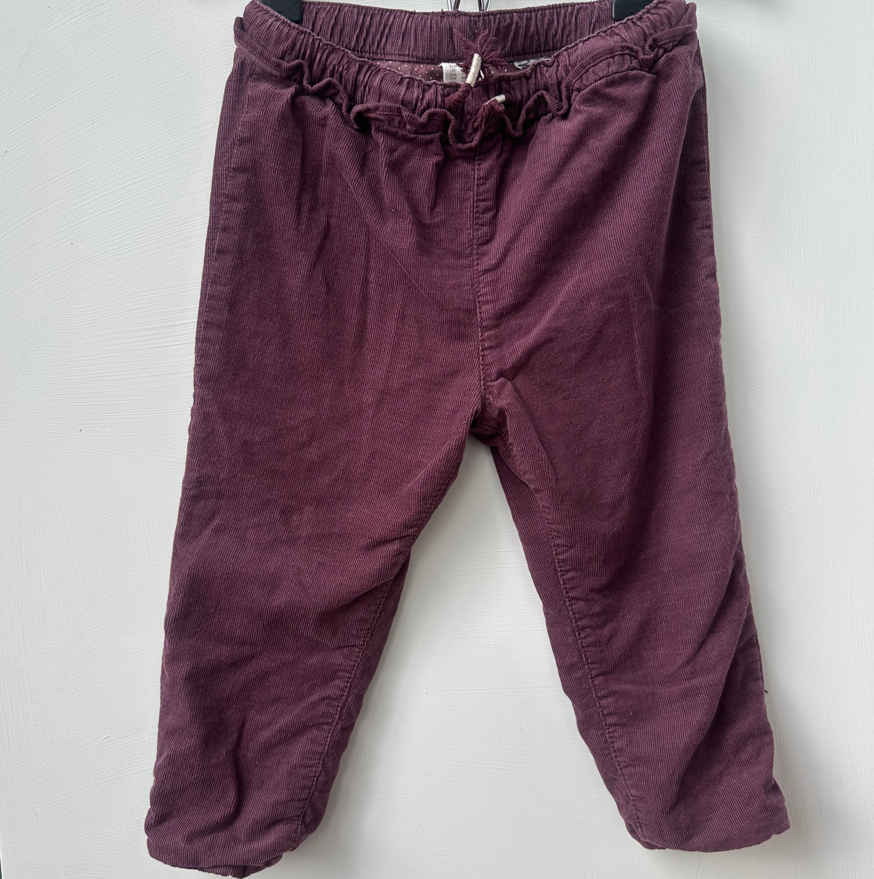 Pantalon mauve (corduroy) | H&M | 1 1/2-2 ans